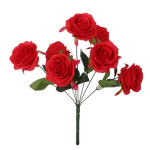 Grosir Miniatur Pernikahan Mawar Besar, Dekorasi Lunak 7 Kepala Jiali