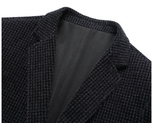 Nuevo <span class=keywords><strong>Traje</strong></span> Casual de <span class=keywords><strong>Hombre</strong></span> 2026 de Terciopelo de Invierno con Diseño de Pata de Gallo, Elástico de Nylon, Engrosado, Ajustado, Sin Plancha, para Jóvenes - Product Image 5