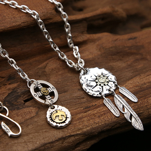 Colgante de Pluma Creativo con Cobre Ecológico Takahashi Goro Flying Eagle, Joyería Retro de Alta Gama al por Mayor - Product Image 1