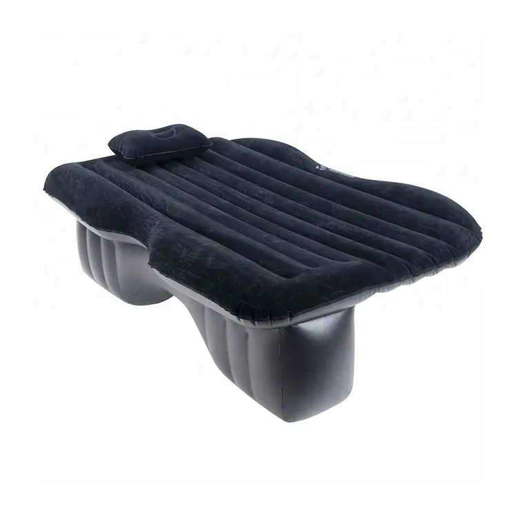 Siyah şişme plastik kaplamalı yastık araba koltuğu
