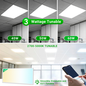2x4 FT LED Flat Panel Lights 40W 50W 60W 2700-5000K Recessed <strong>Drop</strong> <strong>Ceiling</strong> Lights for Indoor Energy Saving Indoor <strong>Lighting</strong> - Product Image 3