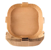 Papier de cuisson spécial pour friteuses à air, résistant à l'huile, imperméable, résistant à la chaleur et épaissi, personnalisable