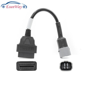 <span class=keywords><strong>Cable</strong></span> de diagnóstico OBD para motocicleta <span class=keywords><strong>Suzuki</strong></span>, Conector de 6 pines A Adaptador OBD2 de 16 pines - Product Image 3