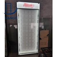 Vitrine murale Hangyi avec éclairage LED pour cartes à collectionner, verre verrouillable, métal, pour cartes gradées PSA, présentoir pour boutique TCG