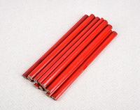 Lápiz de Carpintero Rojo de 7 Pulgadas con Punta Plana de Color, Lápiz Octagonal Estándar