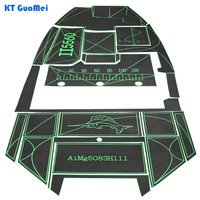 KT GuoMei Kit de revêtement de sol en mousse EVA pour bateau, taille/couleur/motif/épaisseur/texture personnalisés, coupe CNC étanche