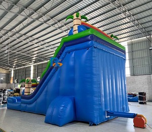 Tobogán Acuático Inflable de Doble Carril, Toboganes Acuáticos Inflables Comerciales de PVC con Piscina para Niños, Tobogán Acuático Inflable Gigante - Product Image 4