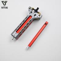 Magasin de lance-pierres en alliage d'aluminium, simple ou double, recharge rapide, support de munitions résistant à l'usure pour la chasse et le tir
