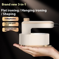 Défroisseur Vapeur Portatif Électrique 3-en-1 Pliable, Fer à Repasser Suspendu Pratique, Mini Appareil pour Vêtements, Maison, Voyage et Dortoir