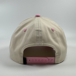 Casquette de baseball personnalisée <span class=keywords><strong>2</strong></span> tons en coton 5 panneaux casquettes de sport unisexe vierges beiges et colorées vente en gros de haut profil a Frame Snapback Hat - Product Image 6