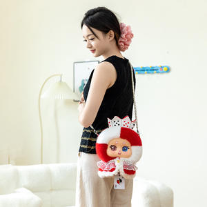 Porte-clés en peluche <span class=keywords><strong>Alice</strong></span> - Adorable poupée ronde en vinyle pour sac à dos et décoration de voiture, animal en peluche Kawaii à collectionner pour filles - Product Image 4