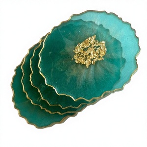 Modern Design Black and <b>White</b> Resin <b>Coaster</b> with Customized Size and Shape 5MM Thickness Superior Quality - Product Image 3