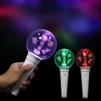 Firewolf Concert Light Stick 15 colores interactivo LED ventilador soporte estrella botón mano bola de luz para fiesta concierto hecho de plástico