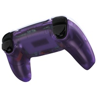 Coque arrière de remplacement eXtremeRate Clear Purple DIY pour contrôleur PS5