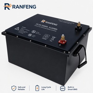 Batterie LiFePO4 24V 25.6V 200Ah 5.12kWh pour climatiseur de stationnement de camion, puissance de démarrage, cycle profond, lithium-ion, 4000 cycles - Product Image 5