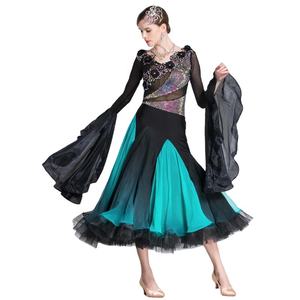 B-18275 Trajes <span class=keywords><strong>de</strong></span> Baile <span class=keywords><strong>de</strong></span> Salón Personalizados CHRISANNE Británicos, Tela Importada, Vestidos <span class=keywords><strong>de</strong></span> Baile Latino <span class=keywords><strong>de</strong></span> Alta Gama para Competencia para Adultos - Product Image 1
