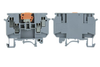 UDK4-MTK Bornier à vis de déconnexion rapide 300V 16A PA Nylon Laiton nickelé Certifié ROHS/CE Connexion à ressort 4 pôles