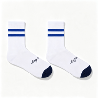 Chaussettes de cyclisme techniques respirantes, anti-humidité, avec soutien de la voûte plantaire et semelle coussinée, logo personnalisé