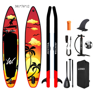 ราคาโรงงานขายส่ง 350 ซม. 11'6 ฟุต ดีไซน์ใหม่ ยูเกียบอร์ดเป่าลมแบบยืนพาย สำหรับกีฬาทางน้ำ WHALE ราคาขายส่ง Sup B - Product Image 4