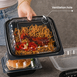Factory Customized 9 Inch Disposable Lunch Boxes Clamshell Takeout Food Containers - Product Image 5