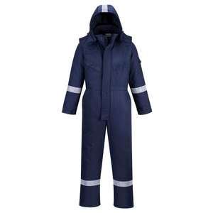 PORTWEST - FR53NARXL Combinaison d'hiver bleu marine résistante au feu et antistatique-EAN 5036108224319 FLAME RESISTANT WORKWEAR - Product Image 1