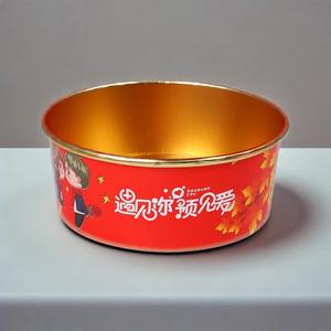 Food Grade <b>Disposable</b> Custom Logo Gold Foil Kraft Paper Soup Take Away Food Packaging Salad Bowl With <b>Lids</b> - Product Image 1