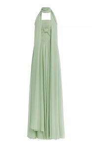 Abito da damigella d'onore in raso color caramella, antistatico, con design a pieghe e applicazioni, senza spalline, stile europeo-americano, alla moda, per donna - Product Image 3