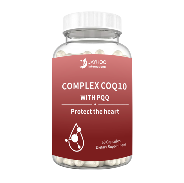 OEM Private Label Coenzyme Q10 and PQQ Antioxidant Capsules Support Heart Health and Skin 200 mg Vegan 60 Capsules