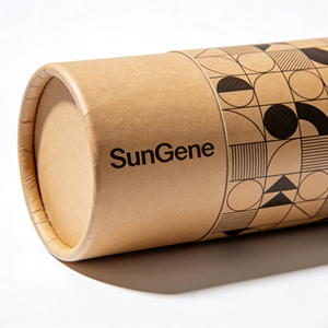 Boîte cylindrique en papier personnalisée pour gobelets à vin rouge, tube rond en carton recyclable pour verrerie, cadeau et expédition - Product Image 2