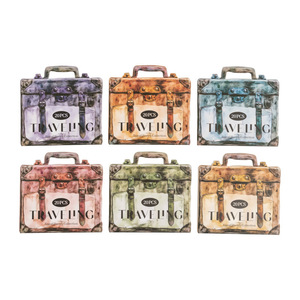 20 pcs/pack Autocollants pour cartes rigides sur le thème du voyage Boîte de voyage Série Manuel Support - Product Image 5