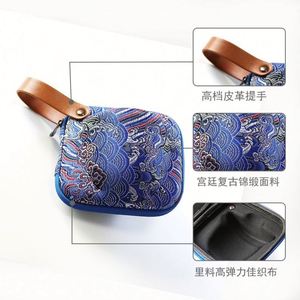 Estuche Rígido Portátil de Viaje para Juego de Té, Diseño Nuevo, EVA, Bordado Chino - Product Image 4