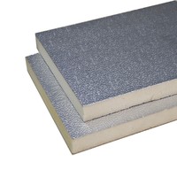 Matériaux de conduits pré-isolés, panneaux d'isolation en polyuréthane, panneaux de plafond en aluminium de 20 à 25 mm, panneaux composites, plaques de mousse rigide