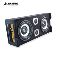 Subwoofer Mobil Aktif S-WA07 10/12 Inch 12V High Power Bass Box dengan Amplifier Terintegrasi dan Tweeter, Upgrade Audio Mobil