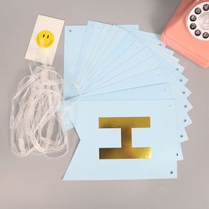 Feliz cumpleaños carta Banner papel banderines guirnalda Baby Shower cumpleaños personalizado fiesta suministros oro rosa Banner - Product Image 6