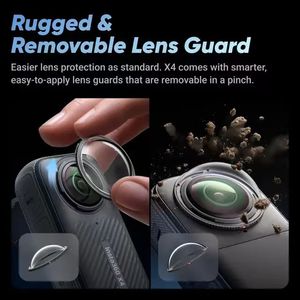 Cámara Deportiva Panorámica INSTA 360 X4 con Edición por IA, Cubierta de Lente Desmontable, 135 Minutos de Duración de la Batería, <span class=keywords><strong>Editor</strong></span> por IA - Product Image 2