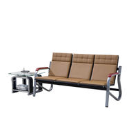 Chaises d'attente confortables pour cliniques, canapés de réception de bureau, bancs en rangée, sièges publics pour gares et hôpitaux