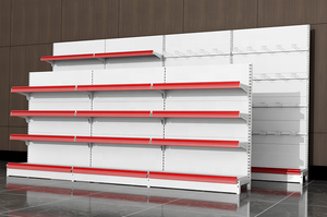 Présentoir de supermarché en métal Étagères de magasin <span class=keywords><strong>Prix</strong></span> d'usine de haute qualité Étagères de supermarché Étagères de présentation d'épicerie de gondole - Product Image 6