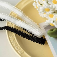 Ruban élastique jacquard picot en nylon de 1,2 cm, personnalisé, doux pour la peau, haute élasticité, résistant à l'usure, pour sous-vêtements, vêtements et textiles de maison