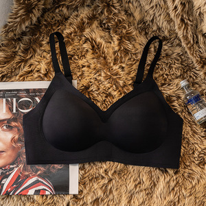 निर्बाध अंडरवियर महिलाओं को स्नान करने वाली ब्रेलेट कोई स्टील रिंग नींद पुश-अप ब्रा लिंगेरी स्लिम आरामदायक खेल ब्रा - Product Image 3