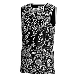 Maillot de basket sans manches à motif Paisley, léger et confortable, vêtement de sport pour le jeu professionnel, gilet de basket - Product Image 1