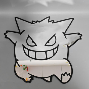 Specchio Adesivo <span class=keywords><strong>da</strong></span> <span class=keywords><strong>Parete</strong></span> in Acrilico Personalizzato, Design Moderno Gengar Cromato, Decorazione per Casa TikTok, Regalo per le Feste, Specchio Cartoon dalla Forma Irregolare - Product Image 5