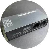 Haute qualité 4A 4 canaux dmx contrôleur PWM Signal de contrôle affichage numérique DMX512 décodeur pour bande RGBW