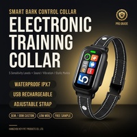 Elektrisches Smart-Hundetrainingshalsband mit Bellkontrolle, 5 Modi, Umweltfreundliches Anti-Bell-Gerät für Hunde, Wasserdichtes Haustier-Trainingszubehör