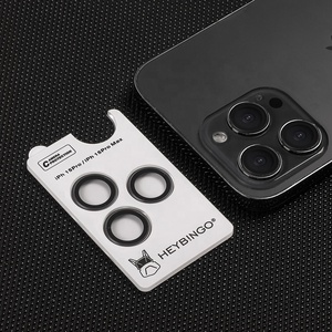 Thiết Kế Mới 3D Di Động Kim Loại Vòng Ống Kính Máy Ảnh Glass Lens Bảo Vệ Cho Iphone 12 13 14 15 Pro Max Tempered Glass Máy Ảnh Len Phim - Product Image 3