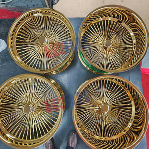 Jantes en fil de fer dorées populaires, jantes Dayton de 26 pouces, jantes à rayons 5x114.3 - Product Image 1