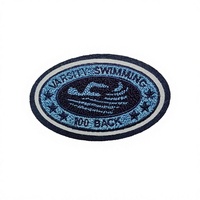 Patch en chenille personnalisé pour vêtements, design universitaire de natation