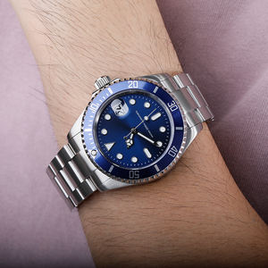 Mécanicien de mouvement automatique personnalisé sans logo OEM montres de haute qualité en acier inoxydable 904L à remontage automatique pour hommes - Product Image 6