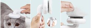 Brosse à poils courts pour chien Peigne pour chat Brosse à lisser autonettoyante pour chiens Brosse de toilettage pour chat - Product Image 2