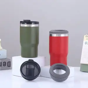 Metal Insulated Double Wall Stainless Steel Thermal Beer Can Cup Insulated Bottle Drink Tumbler Holder Can Cooler