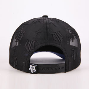 หมวกแก๊ปทรงโค้งคุณภาพสูง ตาข่ายปักลายเต็มใบ ประดับคริสตัล พร้อมปักโลโก้ตามสั่ง - Product Image 5